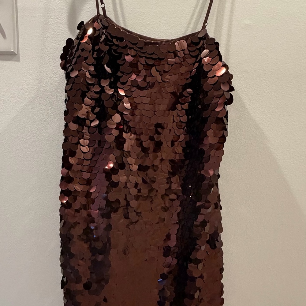 Target Brown Sequin Mini Dress